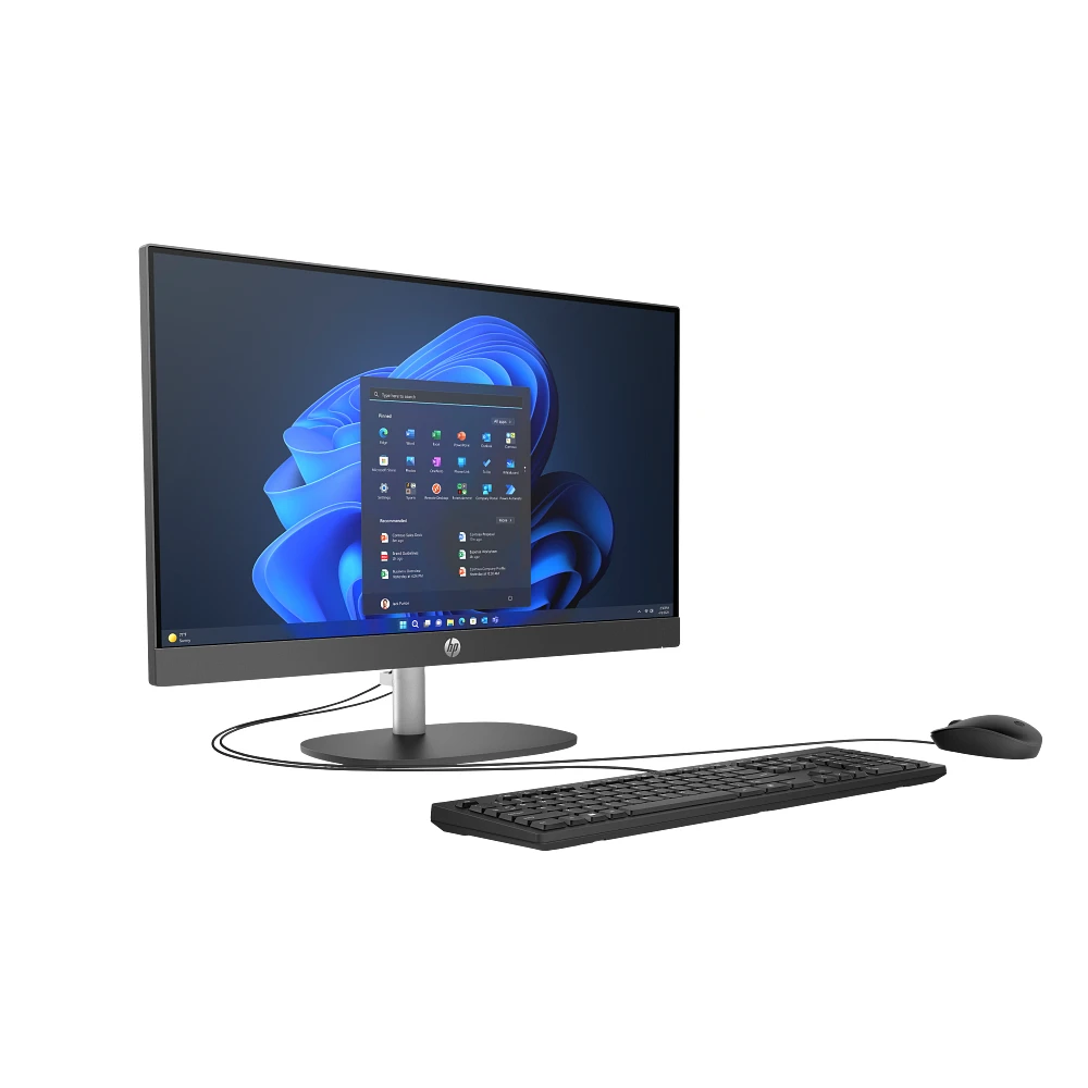 HP ProOne 240 G10 23.8-inch All-in-One, Intel Core i7-1355U, 16GB DDR4, 512GB NVMe SSD, Black view 3