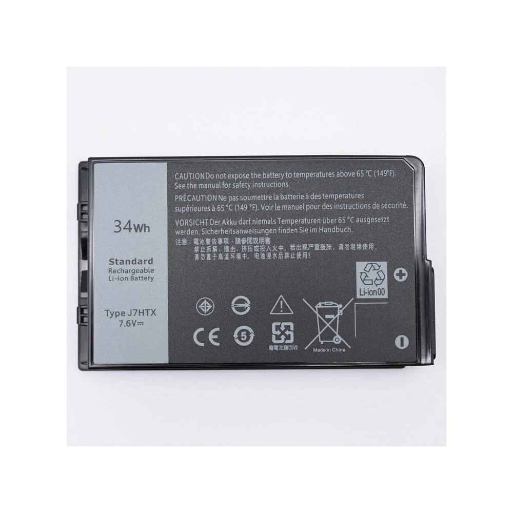 DELL BATTERY 7XNTR, FH8RW, J7HTX, J82G5 Latitude 12 7202, Latitude 7202, Latitude 7212 7.4V 3600mAh