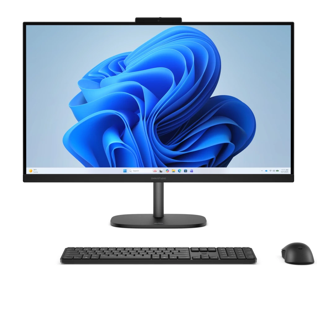 HP All-in-One Desktop AI 27-cr2043nh 27-inch FHD IPS, Intel Core Ultra 5 225U, 8GB DDR5, 512GB SSD (D30C6EA) — Black