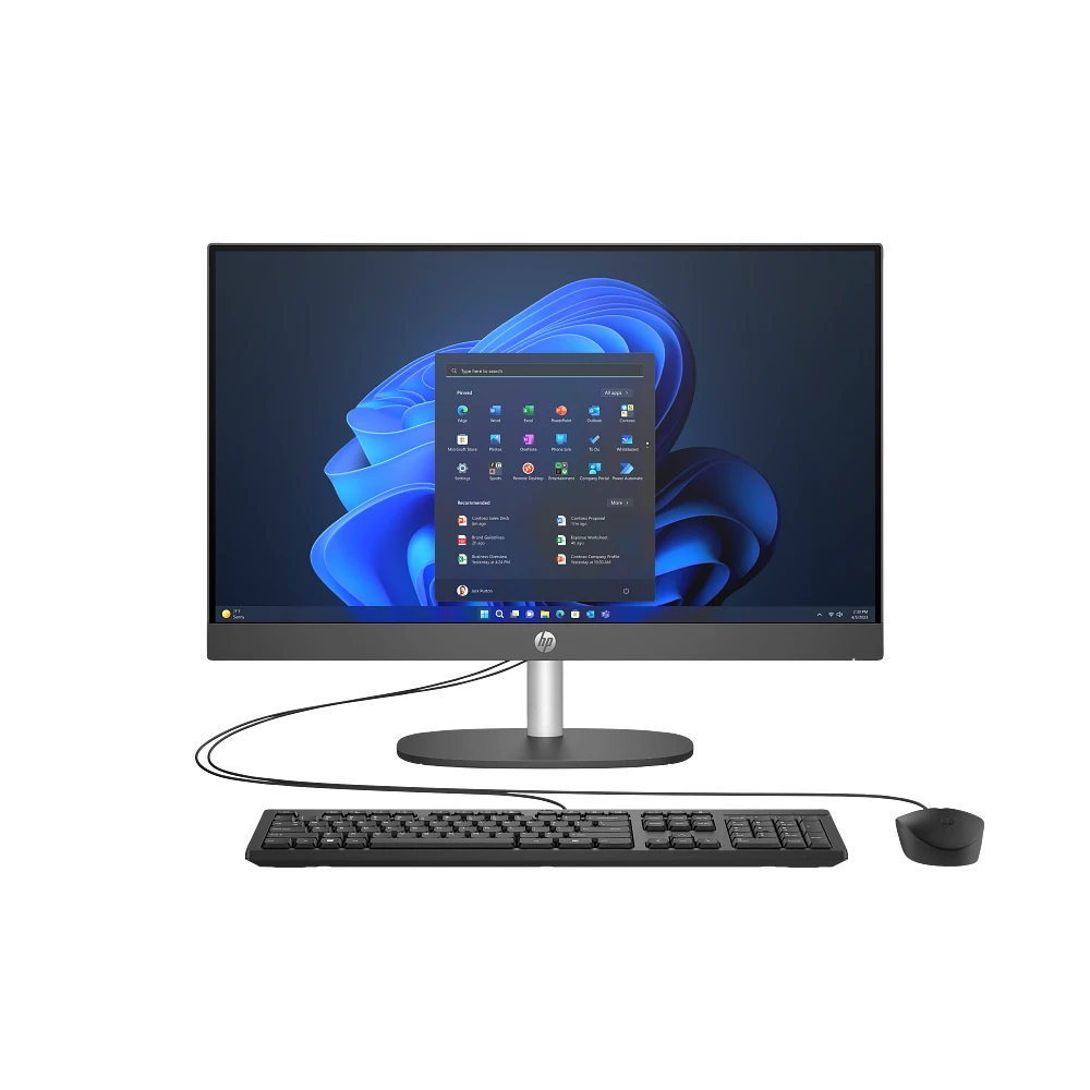 HP ProOne 240 G10 23.8-inch All-in-One, Intel Core i7-1355U, 16GB DDR4, 512GB NVMe SSD, Black