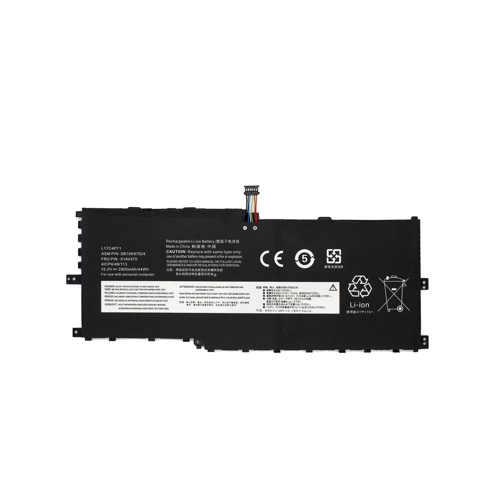 LENOVO BATTERY L17C4P71 L17M4P71 L17M4P73 01AV474 01AV475 ThinkPad X1 Yoga 3rd