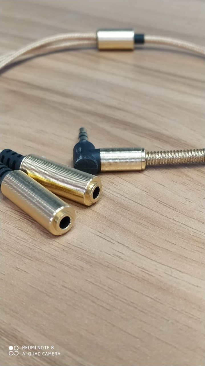 AUDIO MALE TO 2 HEADSET JACK 